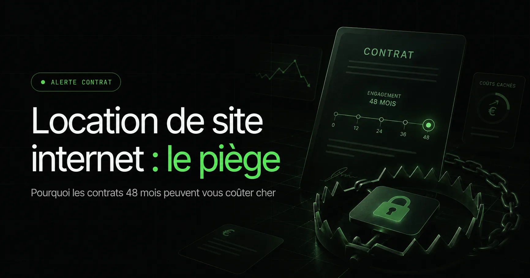 Site internet en location : le piège des contrats à 400 €/mois sur 48 mois