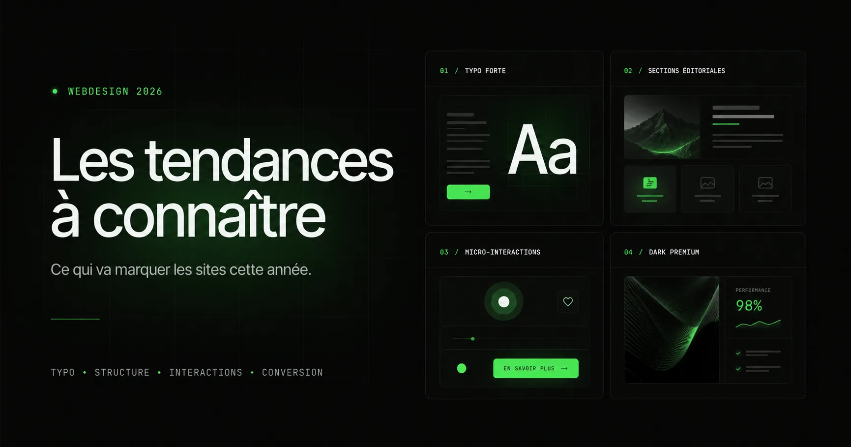 Web design en 2026 : les tendances qui dominent (et celles à éviter absolument)
