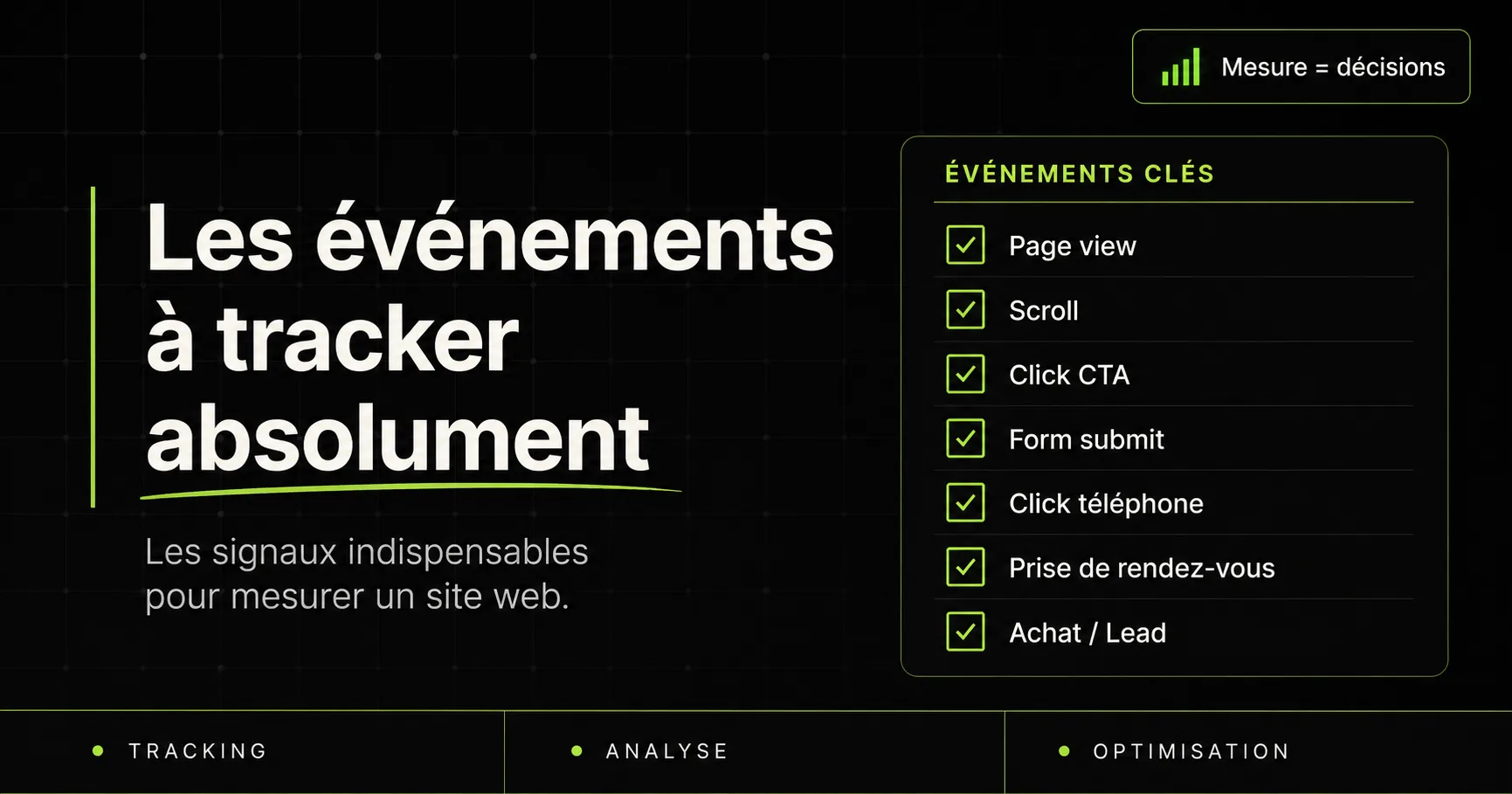 Les 8 événements à tracker absolument sur votre site (que la plupart ignorent)