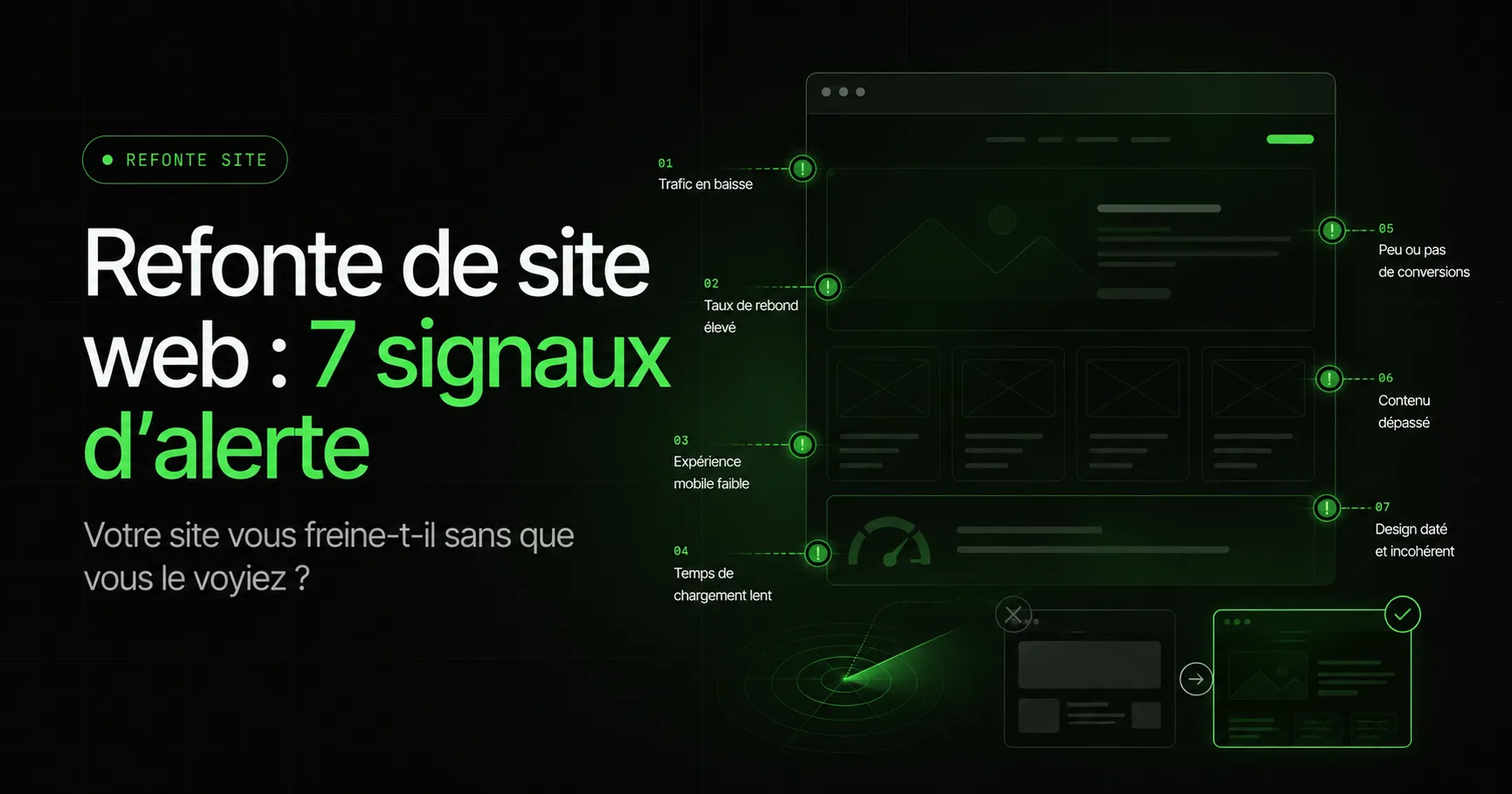 Refaire son site web : 7 signaux qu'une refonte s'impose (et 1 piège à éviter)