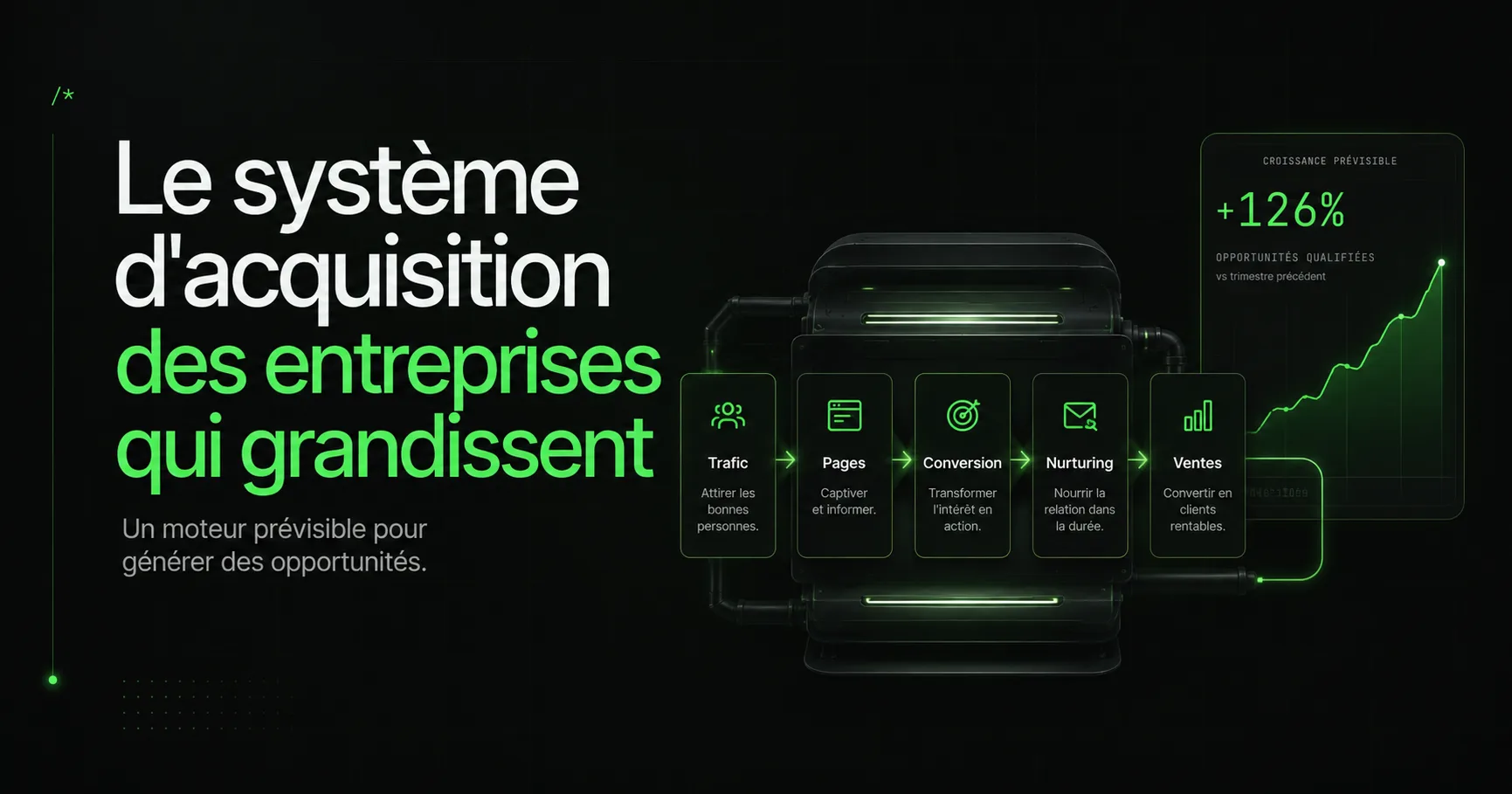Comment les entreprises qui grandissent vite utilisent un système d'acquisition rodé